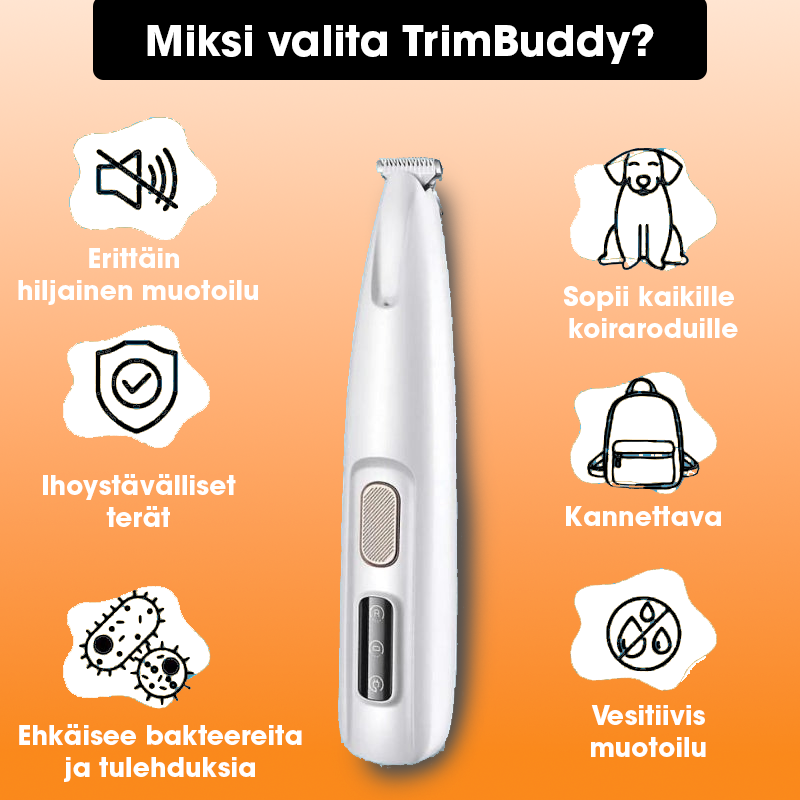 TrimBuddy™ – Tassel en herkille alueille
