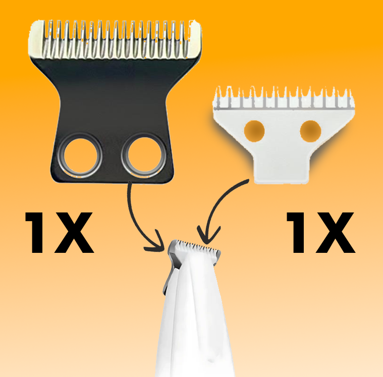 Ekstra trimmerblad &amp; Rustfri kam – Perfecte tilegg voor TrimBuddy™ 